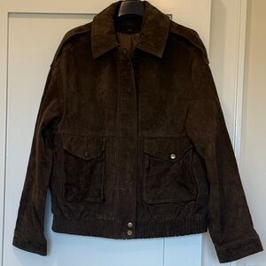 Zara Brown Suede Jacket